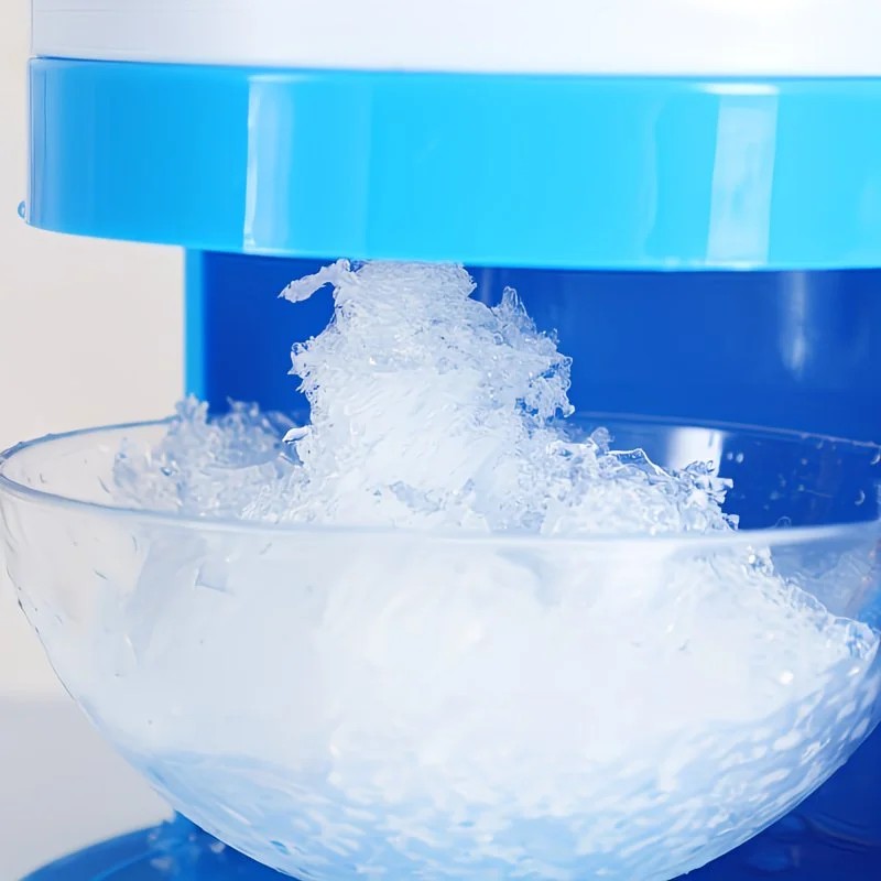1 Multi-Function Shaved Ice Machine and Snow Ice Maker – Compact Manual Ice Shaver with Smoothie and Milkshake Making Functions. blue