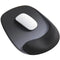 Ergonomic Gel Mouse Pad, 4-Layer Anti-Slip Breathable Support, Conforms to Wrist Prevents Strain, Pain-Free During Long Office Hours./black