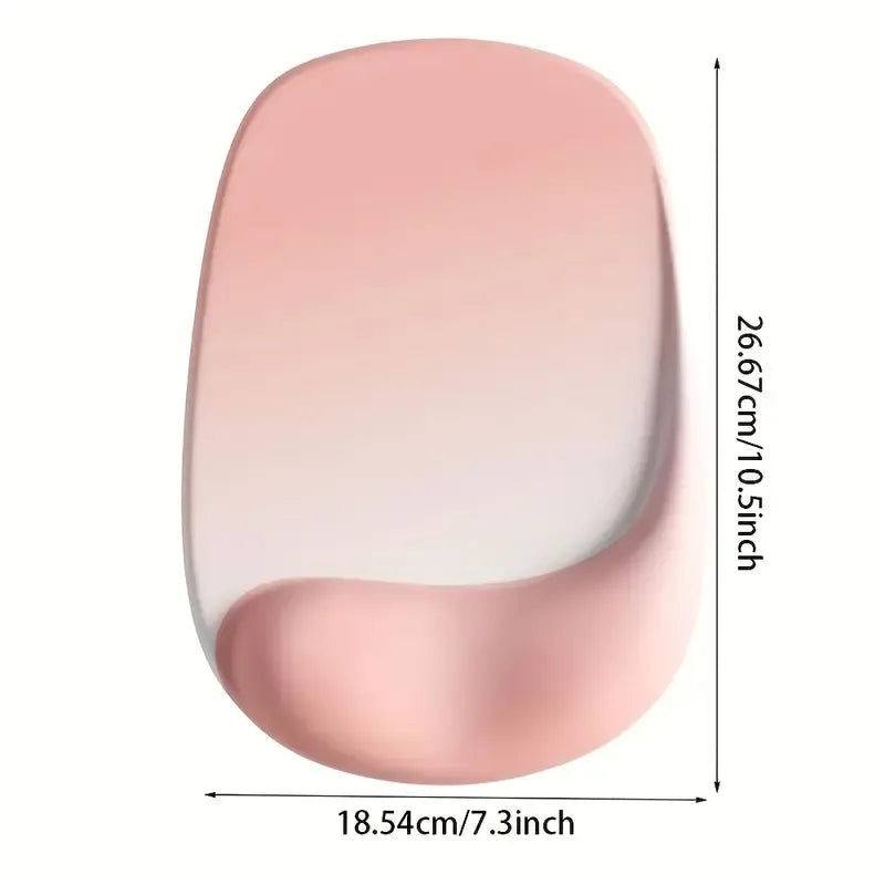Ergonomic Gel Mouse Pad, 4-Layer Anti-Slip Breathable Support, Conforms to Wrist Prevents Strain, Pain-Free During Long Office Hours./black