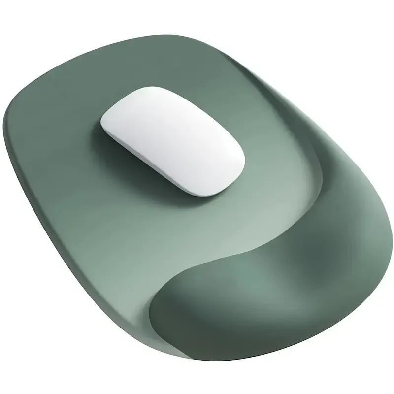 Ergonomic Gel Mouse Pad, 4-Layer Anti-Slip Breathable Support, Conforms to Wrist Prevents Strain, Pain-Free During Long Office Hours./black