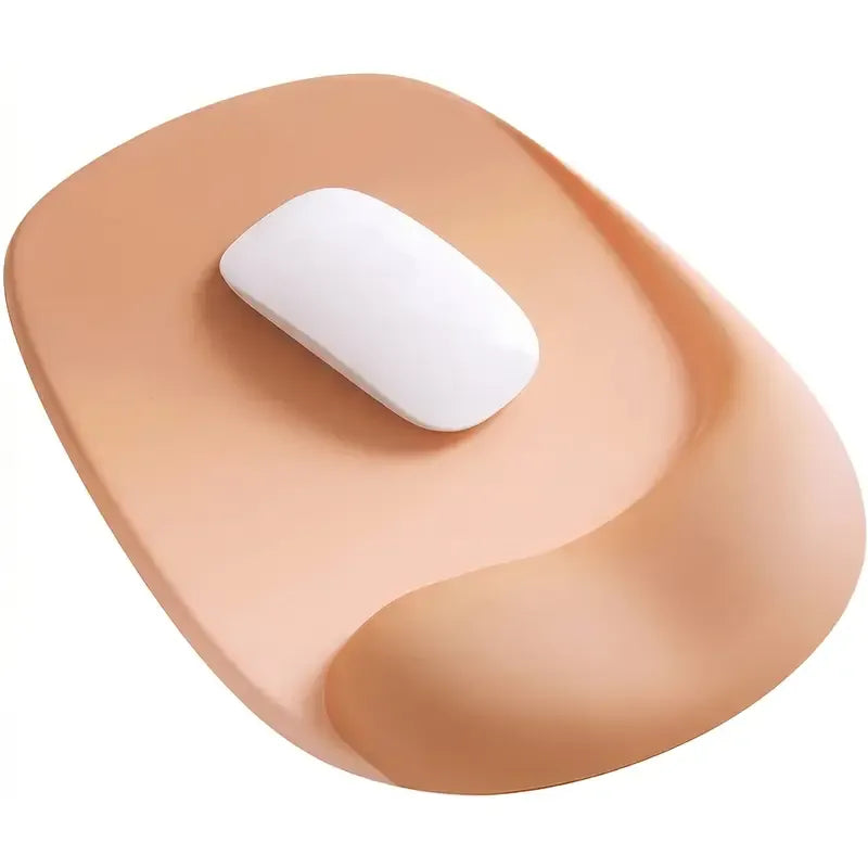 Ergonomic Gel Mouse Pad, 4-Layer Anti-Slip Breathable Support, Conforms to Wrist Prevents Strain, Pain-Free During Long Office Hours./black