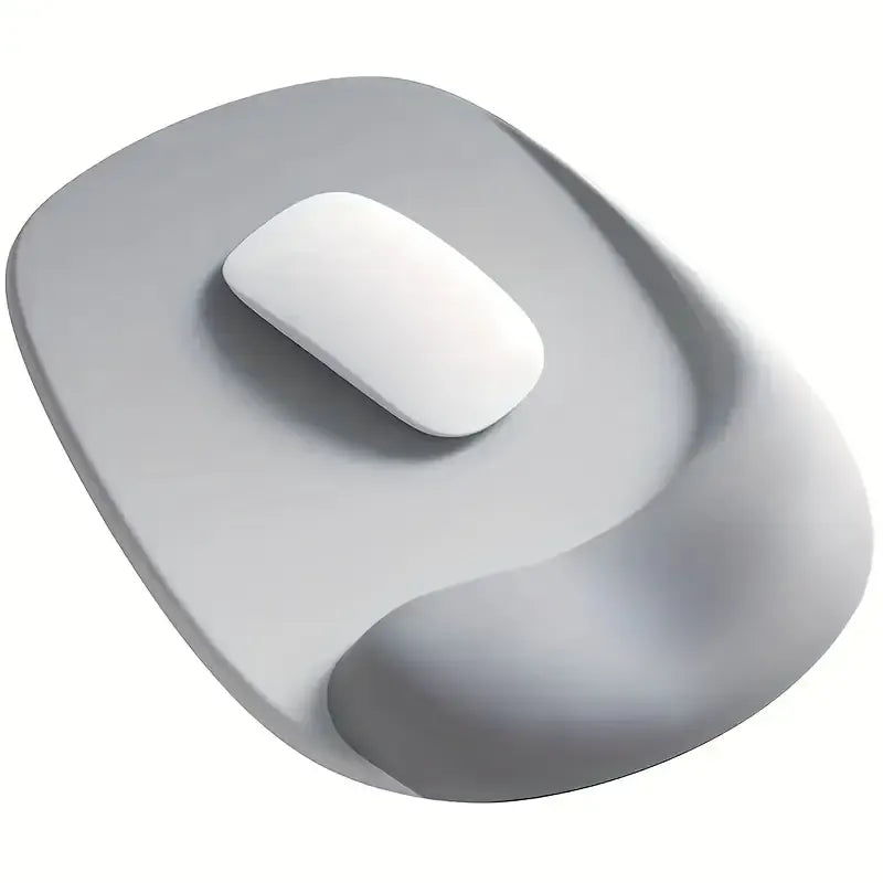 Ergonomic Gel Mouse Pad, 4-Layer Anti-Slip Breathable Support, Conforms to Wrist Prevents Strain, Pain-Free During Long Office Hours.GREEN