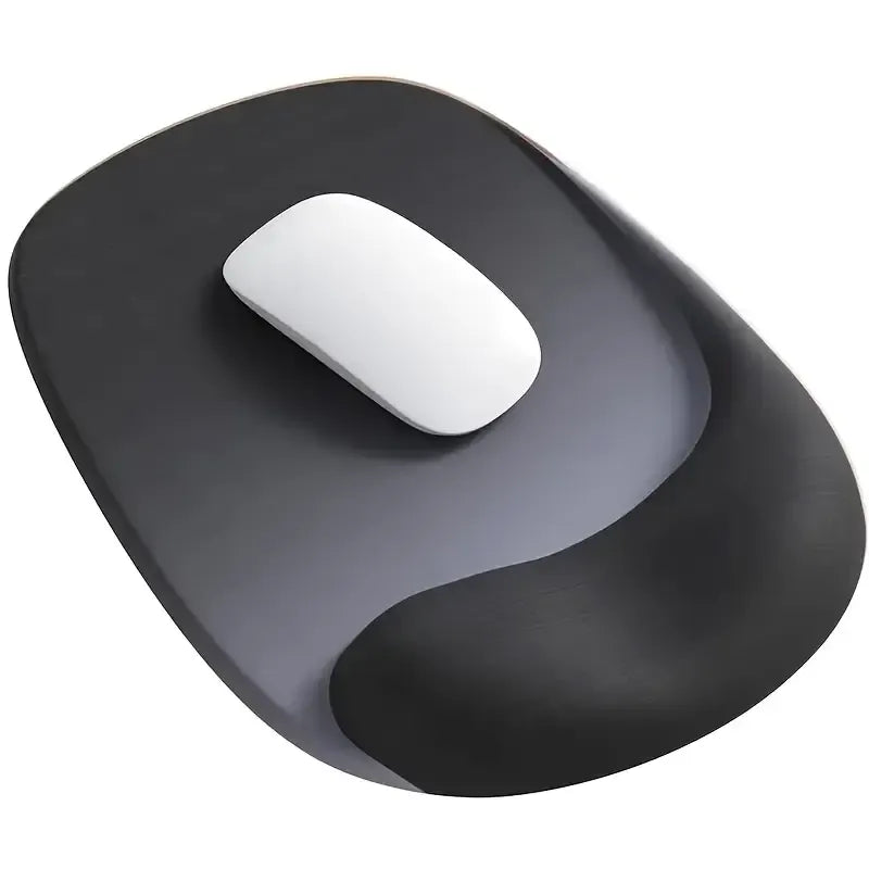 Ergonomic Gel Mouse Pad, 4-Layer Anti-Slip Breathable Support, Conforms to Wrist Prevents Strain, Pain-Free During Long Office Hours.GREEN