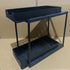 BLACK Two-tier pull-out storage rack. An organizational lifesaver for under the kitchen sink. Features adjustable shelves for easy storage of bottles and jars. In a sleek, modern design. Perfect as a kitchen shelf, bathroom organizer, or household storage