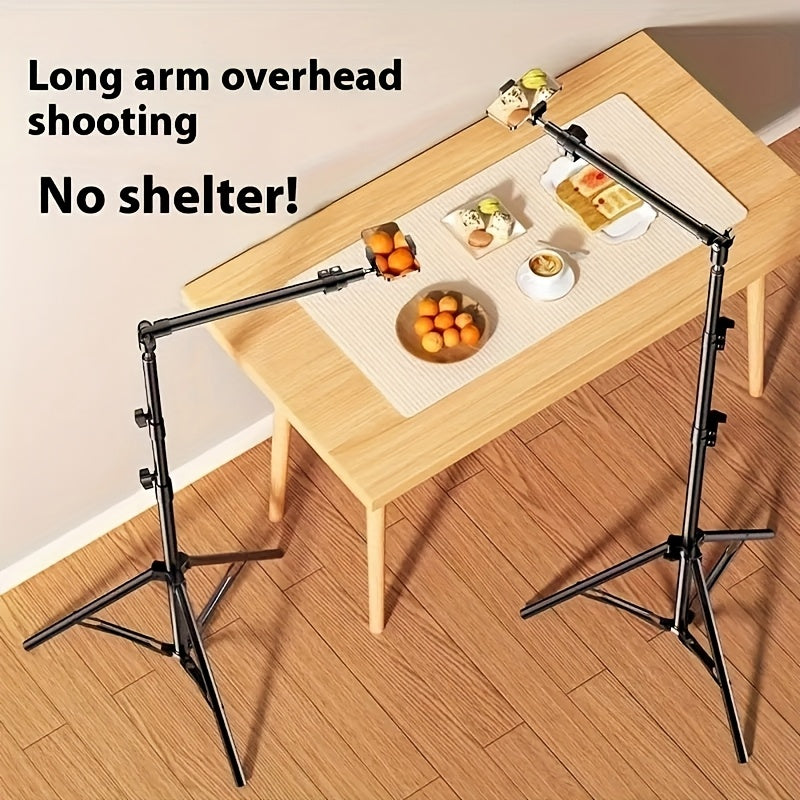 Multi‑Purpose Shooting Stand – Adjustable Overhead Phone/Camera Mount for Creators