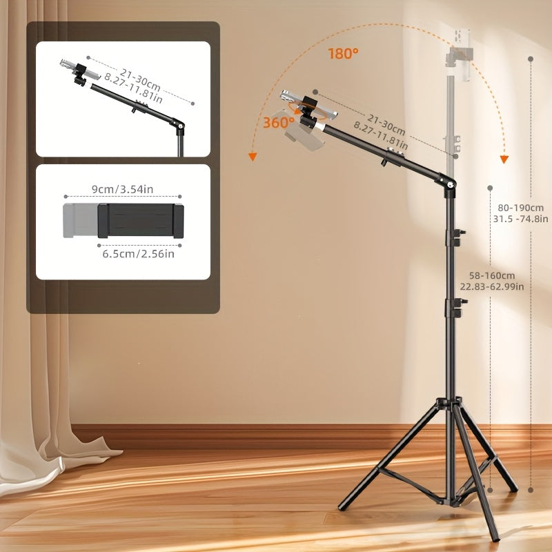 Multi‑Purpose Shooting Stand – Adjustable Overhead Phone/Camera Mount for Creators