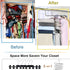 3 Pack Multi-Layer Stainless Steel Metal Pants Hangers, Bedroom Storage, S-Shaped Anti-Slip No-Mark, Space Saving, Closet Storage Rack, Pants Jeans Scarves Hanging, Black Version