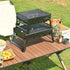 Weekend Essential Portable Foldable BBQ Grill Home & Camping Heavy Duty Steel No Assembly Required(Grand Kurogane.）