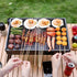 Weekend Essential Portable Foldable BBQ Grill Home & Camping Heavy Duty Steel No Assembly Required(Grand Kurogane.）