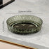 2PCS Acrylic Lazy Susan Organizer with Diamond Design | 360° Rotating Makeup & Vanity Tray | Modern Kitchen & Bathroom Storage（Transparent yellowish brown）