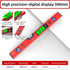 500mm Digital Level with Backlit LCD Display, Strong Magnetic Base, and Heavy-Duty Aluminum Alloy Material