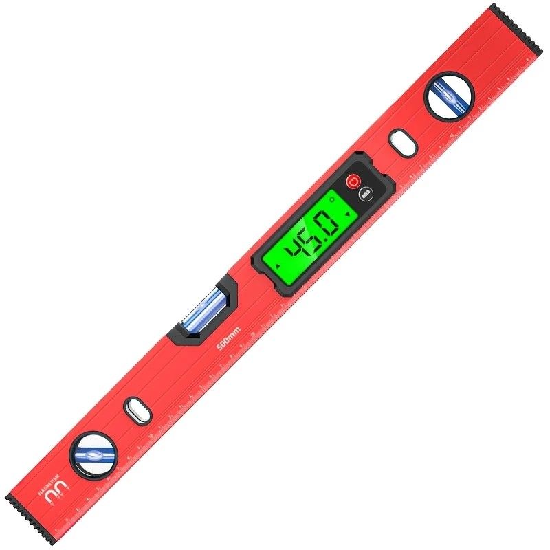 300mm Digital Level with Backlit LCD Display, Strong Magnetic Base, and Heavy-Duty Aluminum Alloy Material
