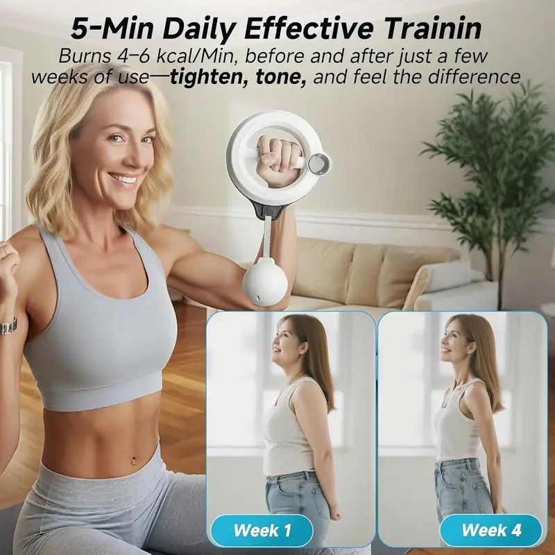 Unisex 360° Hand Rotation Forearm Trainer Arm Shoulder Chest Workout Home Gym Equipmen