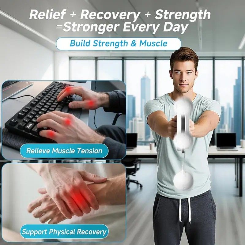 Unisex 360° Hand Rotation Forearm Trainer Arm Shoulder Chest Workout Home Gym Equipmen