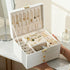 Pink Multi - layer Jewelry Storage Box: Velvet Lining, Three - layer Zoning, Double - drawer Storage for Accessories