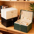 Pink Multi - layer Jewelry Storage Box: Velvet Lining, Three - layer Zoning, Double - drawer Storage for Accessories
