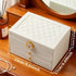 Pink Multi - layer Jewelry Storage Box: Velvet Lining, Three - layer Zoning, Double - drawer Storage for Accessories