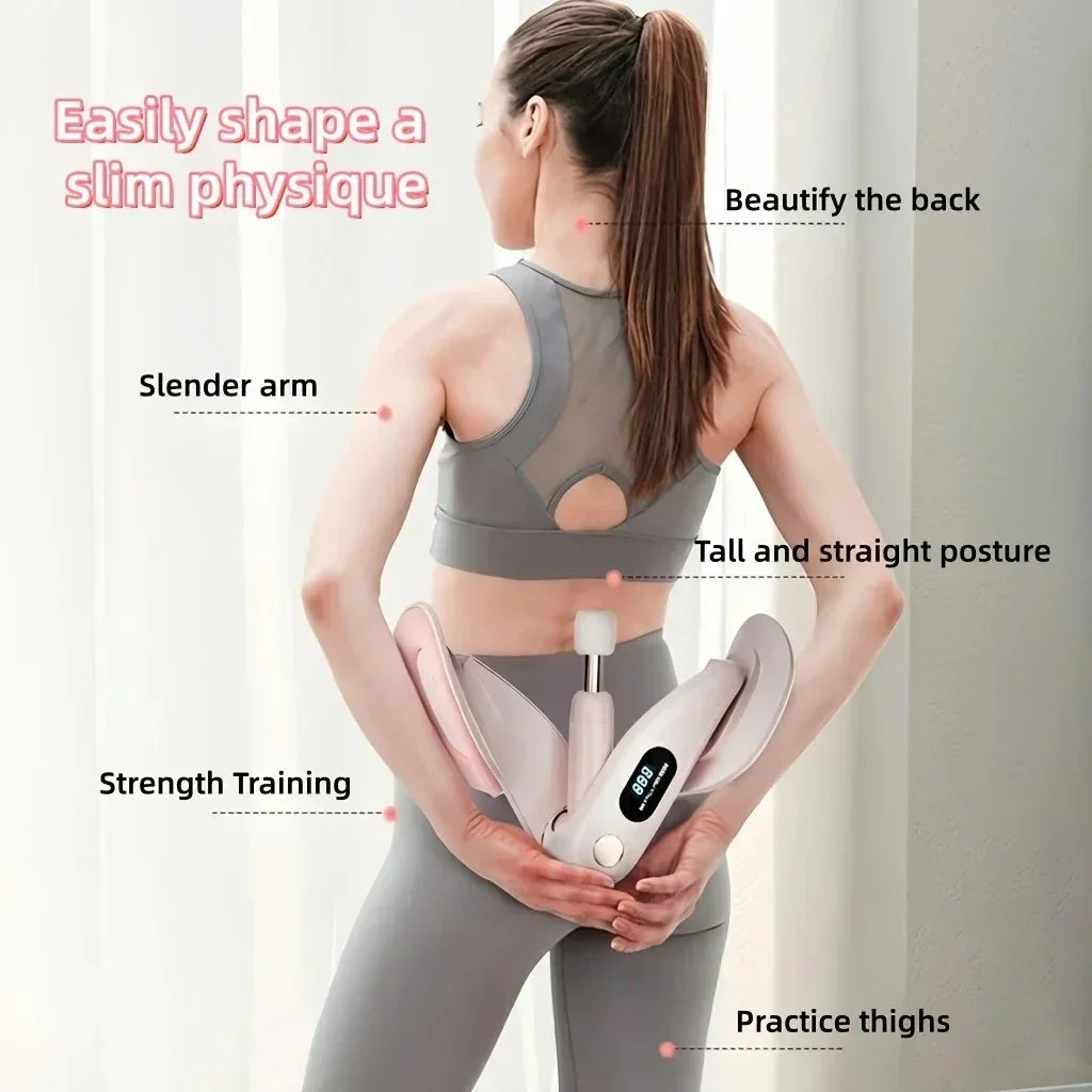Smart Leg Trainer – Adjustable Resistance, LED Counter, 360° TPE Panels