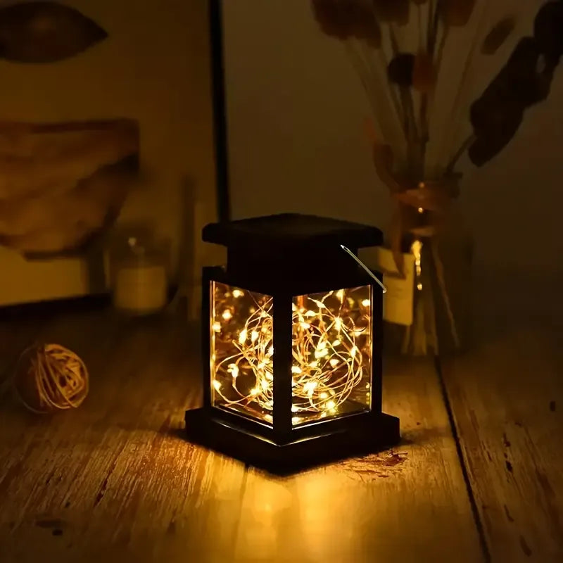 Solar Copper Wire Light: Auto Light Control, No Electricity Bill, 30 LEDs Illuminate Your Garden Night Sky./Four-color 30 beads