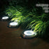 8PCS Solar Outdoor Buried Light Waterproof Garden Lawn Lamp Warm Landscape Lighting No Wiring Auto Charge Night Illumination Decorative Light.*white light