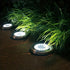 2pcs Solar Outdoor Buried Light Waterproof Garden Lawn Lamp Warm Landscape Lighting No Wiring Auto Charge Night Illumination Decorative Light.*Warm light