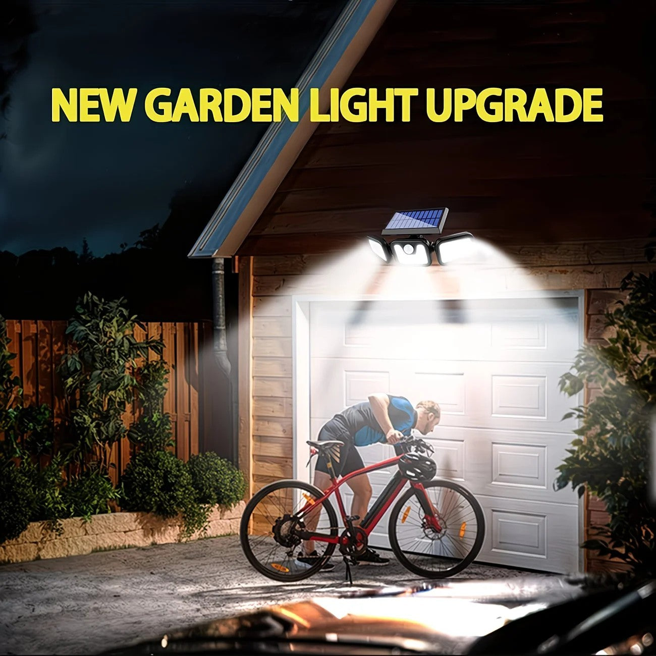 74 LED Solar Motion Sensor Light with Movement Detection, 3 Brightness Modes Outdoor Wall Lamp, Suitable for Front Door, Yard, Garage, Terrace.