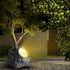 Solar Rock Spotlight Outdoor Waterproof Sensor LED Garden Landscape Tree Floodlight Lawn Decorative Light.*Black and white light