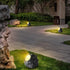 Solar Rock Spotlight Outdoor Waterproof Sensor LED Garden Landscape Tree Floodlight Lawn Decorative Light.*Black and white light