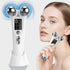 V-Shaped 360° Roller Facial Massager – 8 Modes, 9 Intensity Levels, LED Display, Red Light Therapy & Base, Home Beauty Device