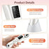 V-Shaped 360° Roller Facial Massager – 8 Modes, 9 Intensity Levels, LED Display, Red Light Therapy & Base, Home Beauty Device