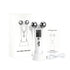 V-Shaped 360° Roller Facial Massager – 8 Modes, 9 Intensity Levels, LED Display, Red Light Therapy & Base, Home Beauty Device