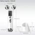 V-Shaped 360° Roller Facial Massager – 8 Modes, 9 Intensity Levels, LED Display, Red Light Therapy & Base, Home Beauty Device