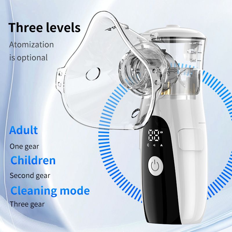 Handheld Mesh Nebulizer, Three Modes Suitable for the Whole Family, 5-Micron Fine Mist Reaches the Respiratory Tract, Type-C Charging, Portable and Quiet – A Great Helper for Home Care./BLUE