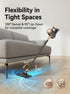 4-in-1 cordless vacuum cleaner, 50000RPM motor, 10000Pa suction, 180° rotating brush head, dual speed settings, lightweight and convenient./golden
