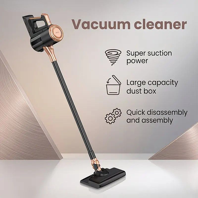 4-in-1 cordless vacuum cleaner, 50000RPM motor, 10000Pa suction, 180° rotating brush head, dual speed settings, lightweight and convenient./purple