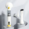 3-in-1 Pet Hair Vacuum: 37,000 RPM Powerful Suction, Vacuum & Brush Simultaneously, Low-Noise ABS Body to Reduce Stress, Type-C Fast Charging, All-in-One Grooming & Whole-Home Cleaning/yellow+white