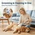 3-in-1 Pet Hair Vacuum: 37,000 RPM Powerful Suction, Vacuum & Brush Simultaneously, Low-Noise ABS Body to Reduce Stress, Type-C Fast Charging, All-in-One Grooming & Whole-Home Cleaning/yellow+white