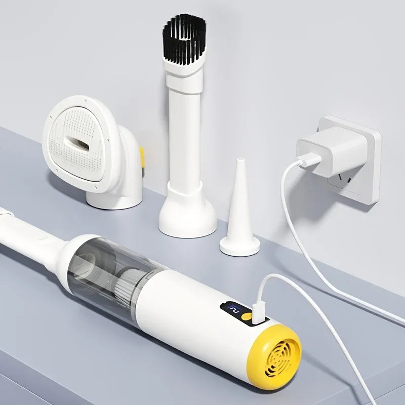 3-in-1 Pet Hair Vacuum: 37,000 RPM Powerful Suction, Vacuum & Brush Simultaneously, Low-Noise ABS Body to Reduce Stress, Type-C Fast Charging, All-in-One Grooming & Whole-Home Cleaning./WHITE