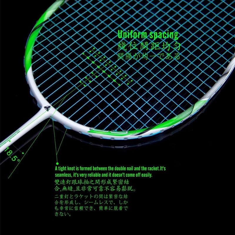 ESPER Explorer X-RACE 38S Badminton Racket 4U 84g Full Carbon Fiber Beginner G5 Aerodynamic Lightweight Racket