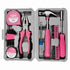 24-Piece Premium Carbon Steel Tool Set: High-End Pink Design, Rust-Resistant & Durable, Ergonomic Grip, Portable Storage, Practical for Home Repairs & Gifting