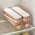 Automatic Sliding Egg Holder 12-14 Eggs Flip Lid Fridge Storage Container