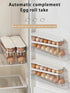 Automatic Sliding Egg Holder 12-14 Eggs Flip Lid Fridge Storage Container