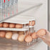 Automatic Sliding Egg Holder 12-14 Eggs Flip Lid Fridge Storage Container