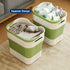 Multi-functional Folding Laundry Basket: Hassle-free Storage, One Basket for All Your Clothes Sorting。green
