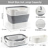 Multi-functional Folding Laundry Basket: Hassle-free Storage, One Basket for All Your Clothes Sorting。green