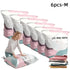 6PCS No-Pump Vacuum Storage Bags – Press to Flatten, Save 80% Space, Seasonal Storage Must-Have (Size: M)