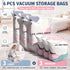 6PCS No-Pump Vacuum Storage Bags – Press to Flatten, Save 80% Space, Seasonal Storage Must-Have (Size: M)