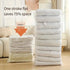 6PCS No-Pump Vacuum Storage Bags – Press to Flatten, Save 80% Space, Seasonal Storage Must-Have (Size: M)