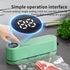 Beige. USB Rechargeable Portable Vacuum Sealer, suitable for vacuum packing snacks, meat, fruits, and vegetables for food preservation.