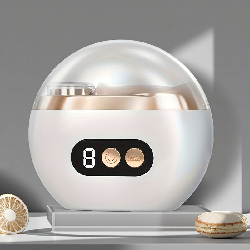 Smart Electric Nail Clipper – 2‑in‑1 Trim & Polish, USB Rechargeable, 3‑Speed White